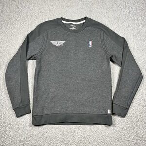 Rhone Heritage Sweatshirt Mens Small Gray Heather Crewneck Wingstop NBA Pullover